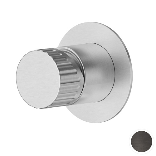 Newform Steel Line Смеситель для душа, встраиваемый, на 1 выход, цвет: pvd brushed gun metal