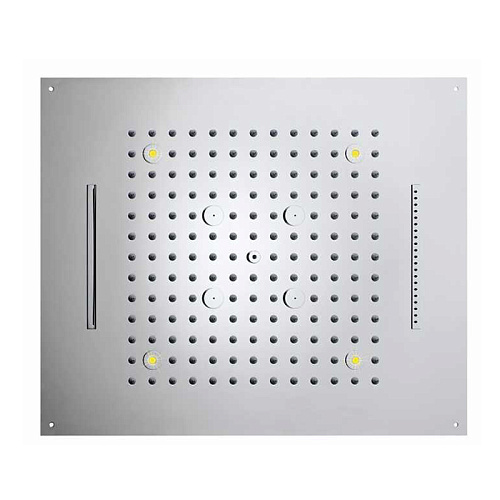 BOSSINI DREAM/4 Верхний душ 570 x 470 мм, с 4 LED RGB, 4 режима (дождь, каскад, водопад, туман), блок питания/управления, Cromoterapia, цвет: хром