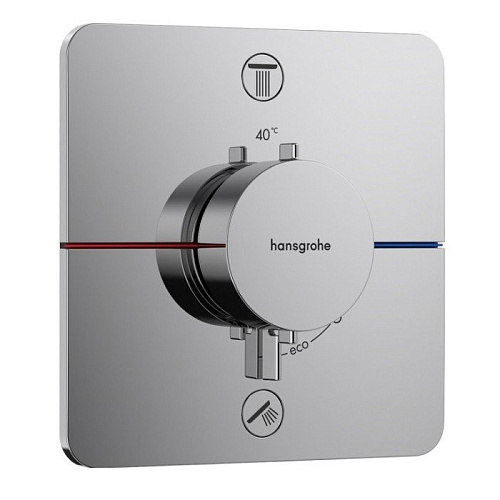 Hansgrohe ShowerSelect Comfort Q Смеситель для ванны, настенный, термостатический, цвет: хром