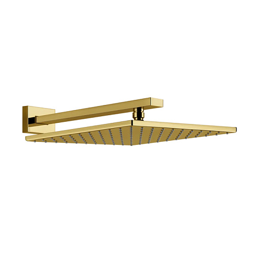 Gessi Rettangolo Верхний душ 30х30см., подвесной, цвет: Gold PVD