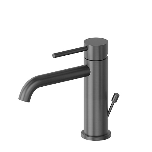 Newform X-STEEL 316 Смеситель для раковины на 1 отв.,  с донный клапаном, излив 14.5см., цвет: PVD Brushed gun metal