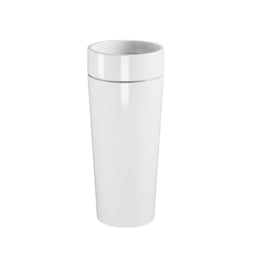 Kerasan Oke Колонна для раковины, слив в пол, цвет: белый глянцевый