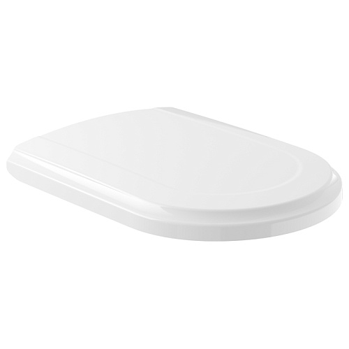 Villeroy&Boch Hommage Сиденье с крышкой для унитаза, SoftClose, цвет: белый/нержавеющая сталь