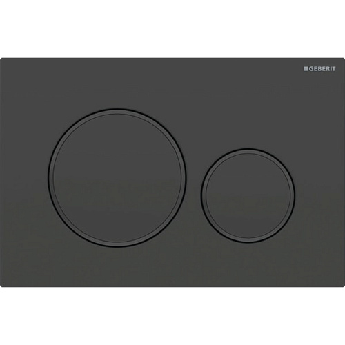 Geberit Sigma20 Клавиша для двойного смыва, круглая, цвет: черный матовый
