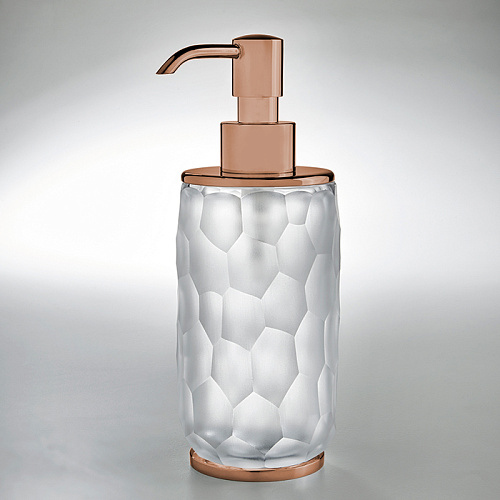 3SC Nest Дозатор для жидкого мыла, настольный, цвет: прозрачный хрусталь/Warm Brushed Bronze PVD