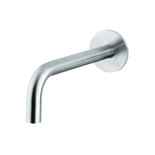 Cisal Xion Излив для ванны 19см., настенный, цвет: нержавеющая сталь