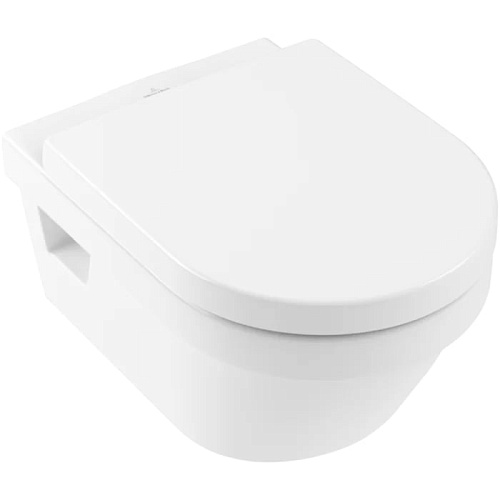 Villeroy&Boch Architectura Унитаз 37х53х33см., подвесной, безободковый, в комплекте сиденье c микролифтом, цвет: альпийский белый
