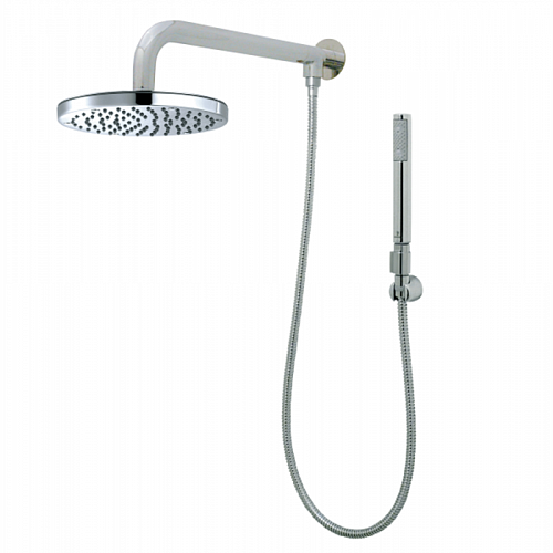 Bossini Oki Комплект для душа с верхним душем Ø200 мм. с держателем 331,5 мм. из стены, с ручным душем, настенным держ и шлангом 1500 мм., цвет: хром