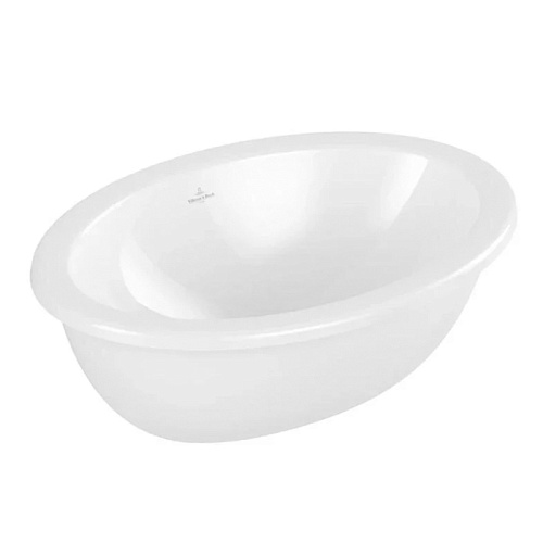 Villeroy&Boch Loop&Friends Раковина 48.5х32.5х21.5см., встраиваемая снизу, без отв., с переливом, цвет: альпийский белый