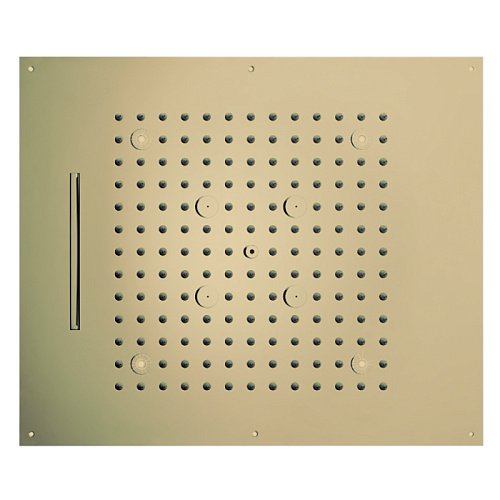 BOSSINI DREAM/3 Верхний душ 570 x 470 мм, 3 режима (дождь, каскад, туман), с 4 LED (белый), блок питания/управления, цвет: античная бронза