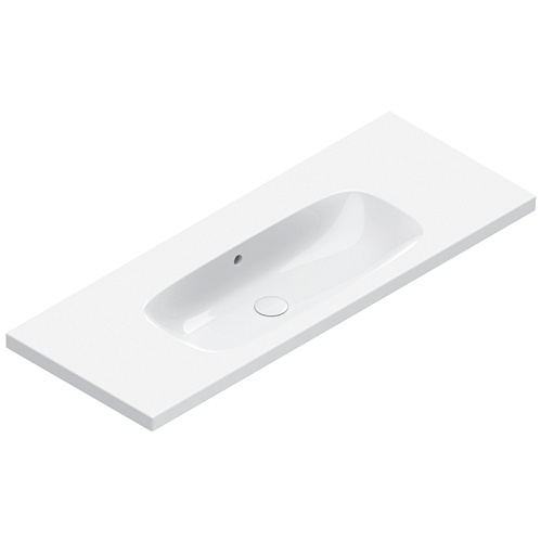 Catalano Alvea Раковина 120х46см., подвесная или на мебель, без отв., цвет: белый глянцевый