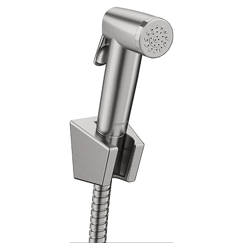 Duravit Гигиенический душ для биде, настенный, цвет: нержавеющая сталь брашированная