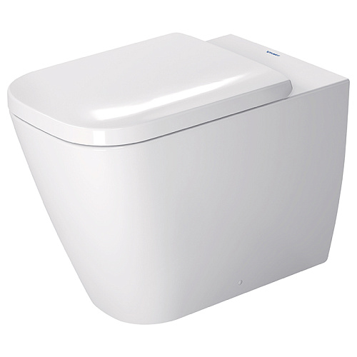 Duravit Happy D.2 Унитаз напольный пристенный вариант, для независимого подключения воды, с вертикальным смывом, цвет: белый