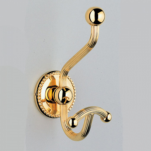 THG Amour De Trianon Крючок для одежды, подвесной, двойной, цвет: полированное золото