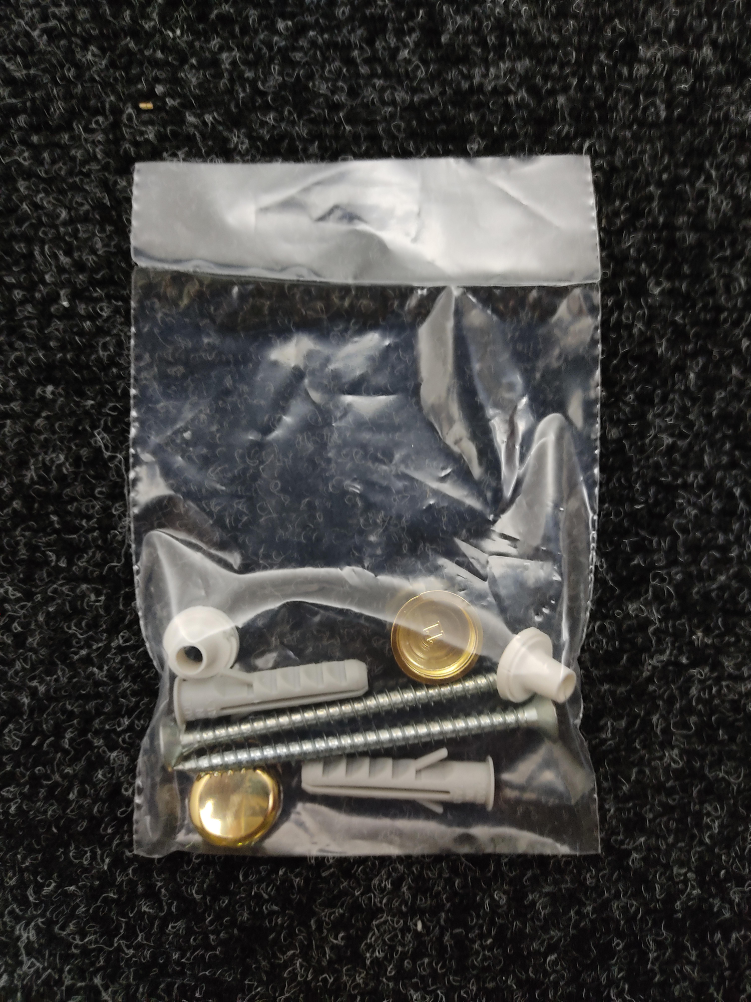 KERASAN Крепление вертикальное для напольных унитазов/биде, цвет золото