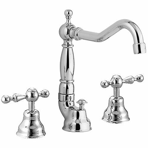 CISAL Arcana America Смеситель для раковины на 3 отверстия, с донным клапаном, цвет: хром