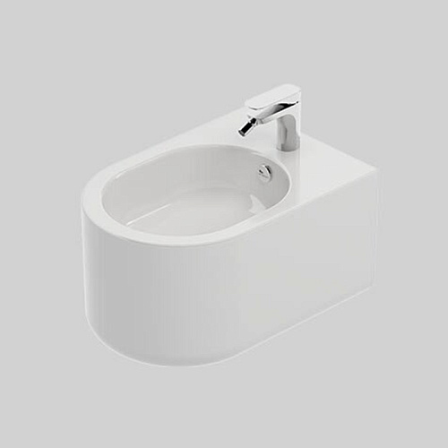 Artceram Solida Биде подвесное 36х53 см, 1 отверстие, покрытие Saniglaze, цвет: белый