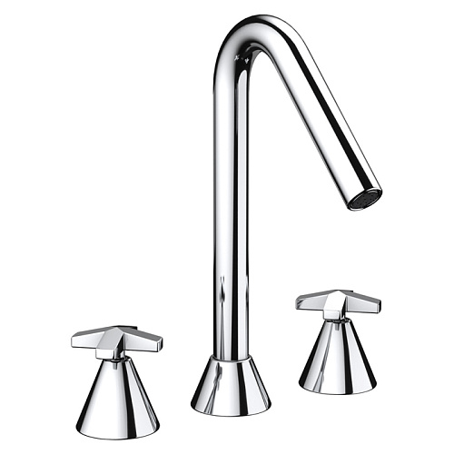 Nicolazzi Star Смеситель для раковины, на 3 отв., цвет: хром