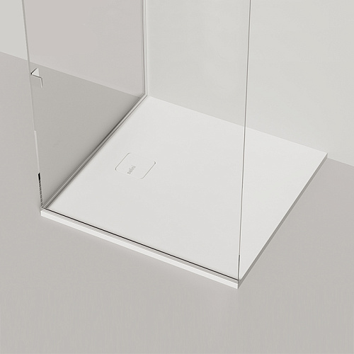 Salini Oasi Душевой поддон 100х100см, с сифоном, S-Stone, цвет: белый матовый