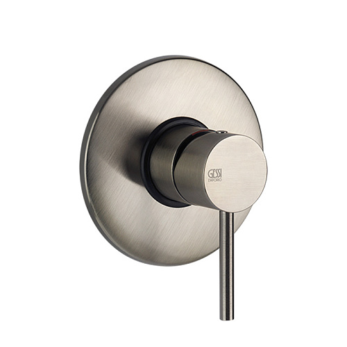 Gessi Emporio Via tortona Смеситель встраиваемый, на 1 выход, цвет: Finox Brushed Nickel
