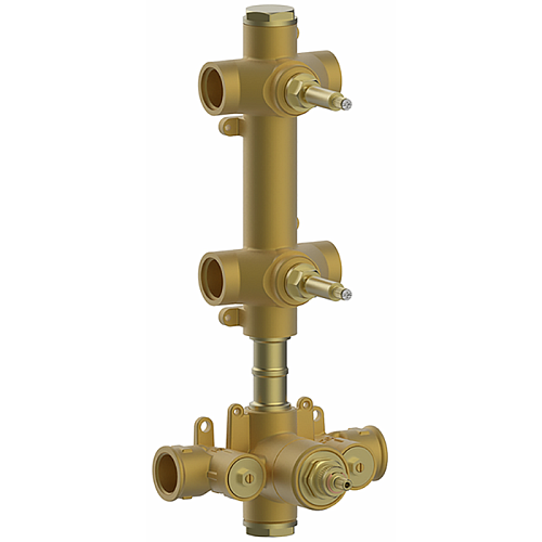 CISAL Встраиваемая часть термостатического смесителя 3/4" с двумя запорными вентилями, ZA01V20004