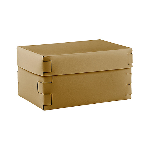 ADJ Коробка Snob, 25x15xH13,5 см., цвет: горчичный/оливковый