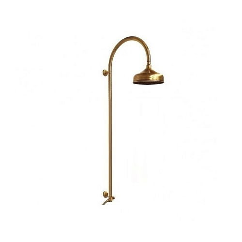 Gattoni PD Душевая колонка  с верхним душем 200мм (с шланговым подсоединением), цвет: бронза