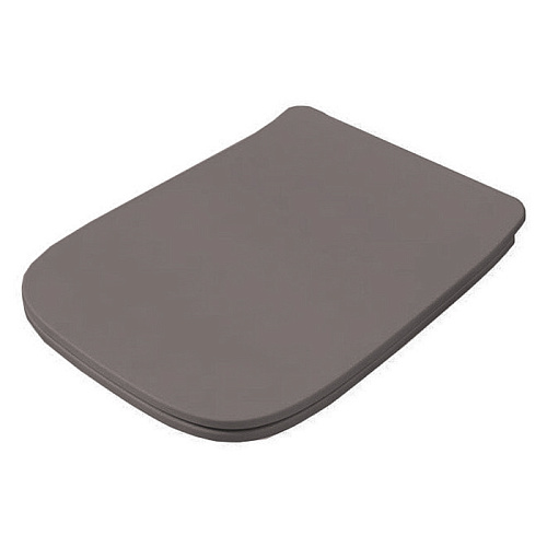 Artceram A16 Крышка с сиденьем Slim для унитаза, механизм soft-close, цвет: gravel/хром