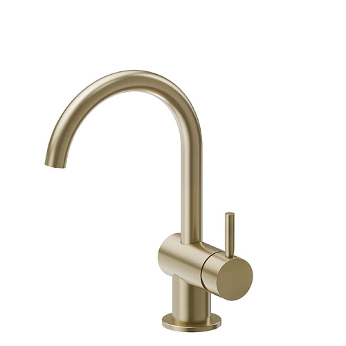 Newform Blink Смеситель для раковины, 1 отв., цвет: PVD brushed pale gold