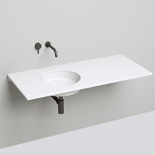 Salini Marea Раковина врезная снизу 42х42х12.8cм, без отв., без перелива, S-Stone, цвет: белый матовый