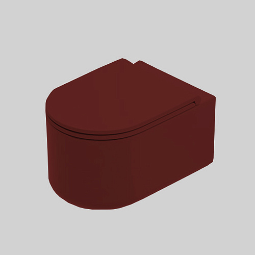 Artceram Solida Унитаз подвесной Reel 36x53 см, покрытие Saniglaze, цвет: paprika
