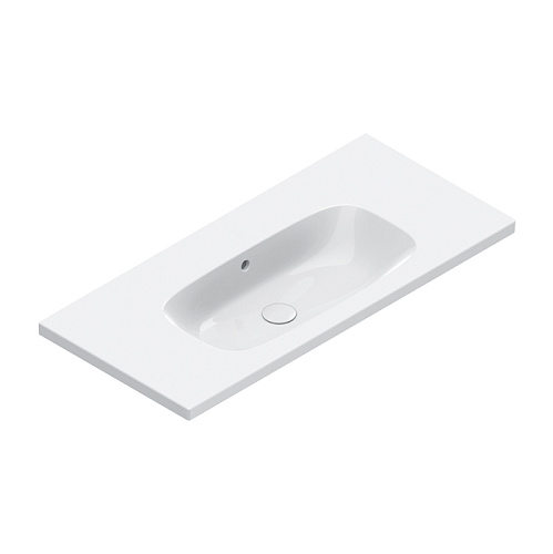 Catalano Alvea Раковина 100х46см., подвесная или на мебель, без отв., цвет: белый глянцевый