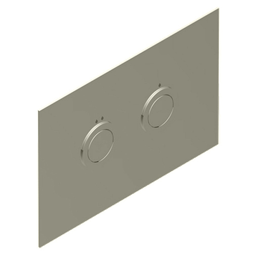 THG Клавиша смыва для унитаза, двойная, для инсталляций TECE, цвет: Matt Nickel