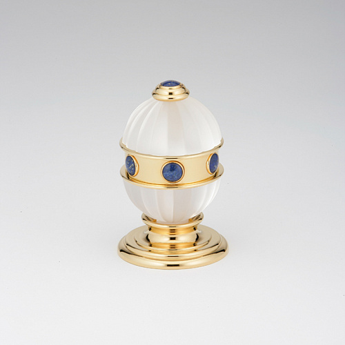 THG Amboise Lapis Lazuli Вентиль смесителя для раковины, вставки лазурит, цвет: полированное золото