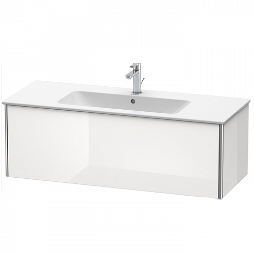 Duravit XSquare Тумба подвесная, 121х47.8х40см, с раковиной, с 1 выдв ящик, цвет: белый глянц
