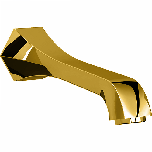 CISAL Cherie Излив настенный 200 мм для ванны, цвет: золото