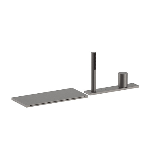 Fantini Milano Смеситель для ванны, набортный, излив: 115 мм, цвет: Matt Gun Metal PVD