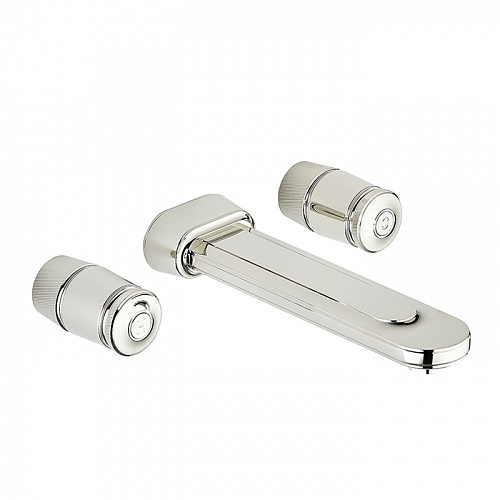 THG CORVAIR Смеситель для раковины настенный, c 2 вентилями, внешняя часть, цвет: хром