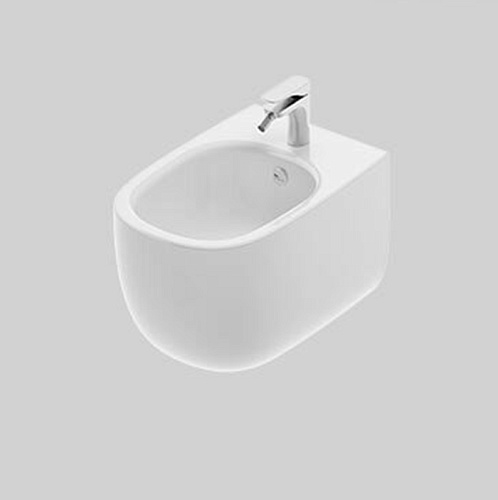 Artceram Seta Биде подвесное 36х53см., 1 отверстие, покрытие Saniglaze, цвет: белый
