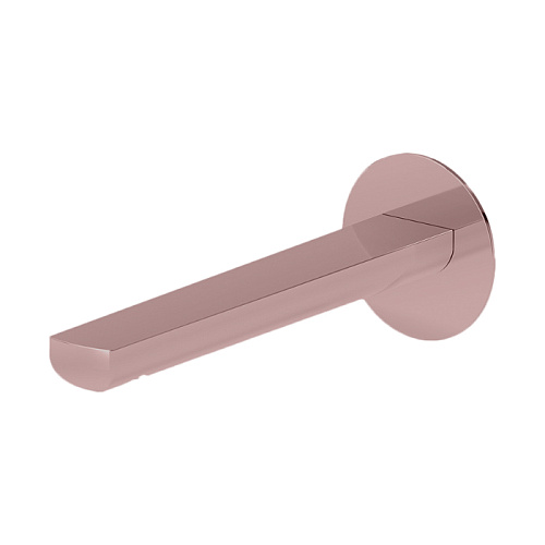 Newform Haka Излив для раковины 18.9см., настенный, с подключением на 1/2”, цвет: PVD brushed copper bronze