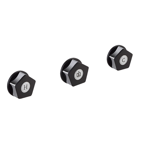 Newform ParkLE Смеситель для душа, встраиваемый, термостатический, на 3 потока, цвет: хром/черный матовый