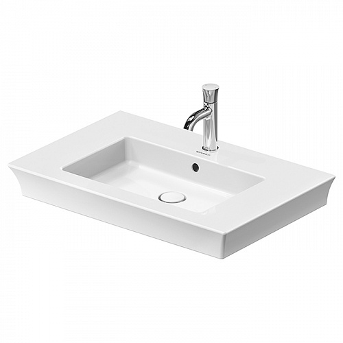 Duravit White Tulip Раковина накладная 75х49см, с переливом, с 1 отв., цвет: белый