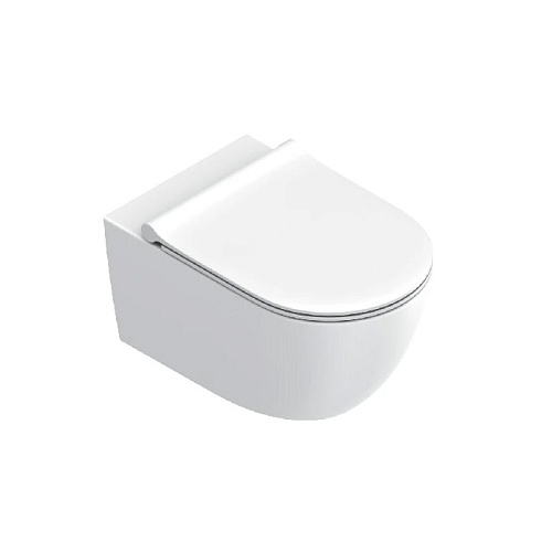 Catalano Sfera Унитаз 55x35см., подвесной, безободковый, Tornado, Cataglaze+, цвет: белый матовый