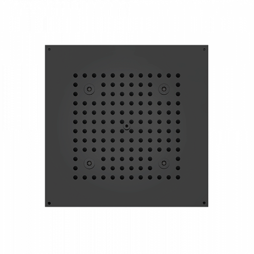 BOSSINI DREAM-CUBE Верхний душ 470 x 370 мм, с 4 LED RGB, блок питания/управления, Cromoterapia, гибкая подводка, цвет: черный матовый