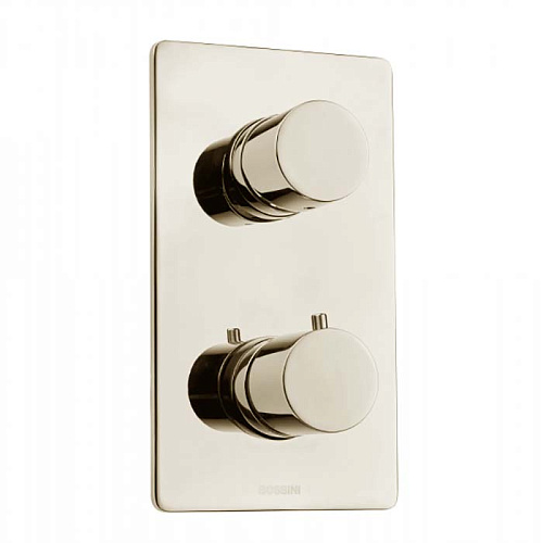 Bossini Oki Термостат для душа, встраиваемый, с девиаторм 1/2/3/4/5, цвет: никель сатинированный