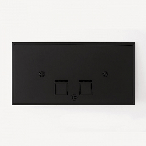 3SC SQUARE pLAQUE Клавиша смыва для бачков Geberit UP320/720, 33x2,5xh17, материал: латунь, цвет: чёрный матовый 