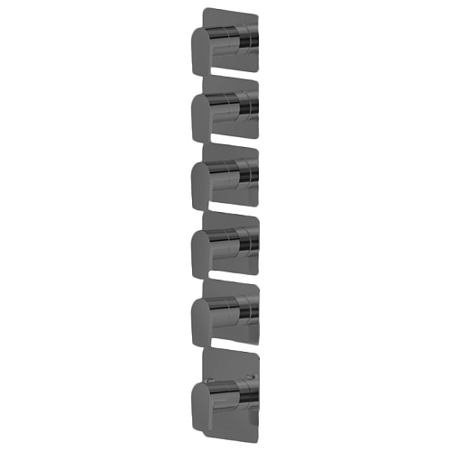 Newform Haka Смеситель для душа, термостатический, на 5 потоков, цвет: PVD brushed gun metal