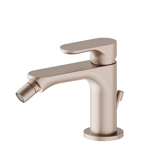 Newform Linfa II Смеситель для биде, 1 отв., с донным клапаном, цвет: copper satin