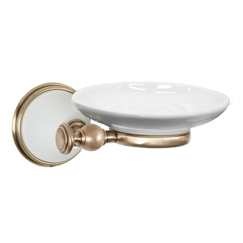 TW Harmony 106, подвесная мыльница, керамическая белая, цвет: белый/бронза