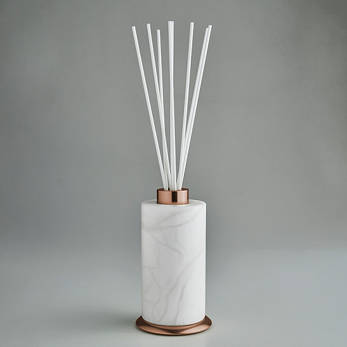 3SC Baster Round Ароматический диффузор, настольный, цвет: алебастр/Warm Brushed Bronze PVD
